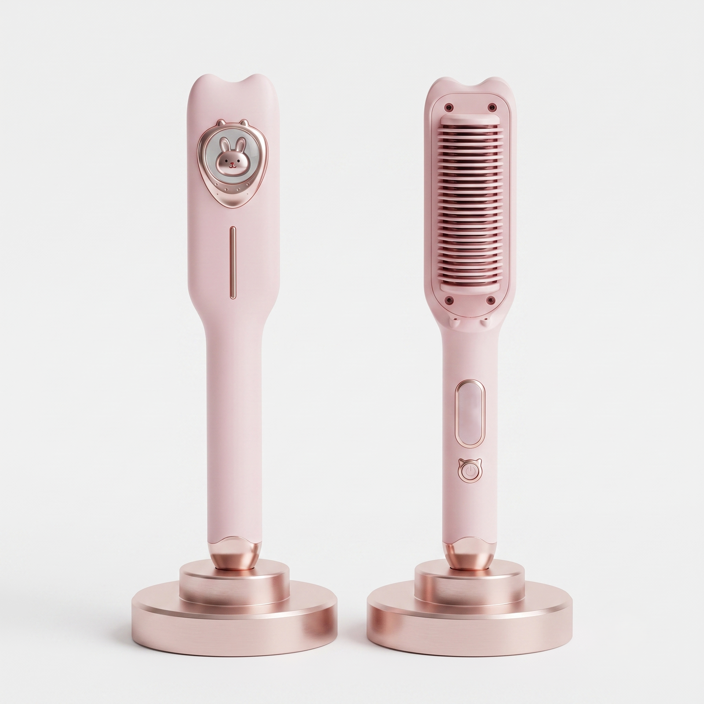Heated Straightening Brush💇♀️|Straighten, Curl & Smooth Your Hair Effortlessly.🐰
