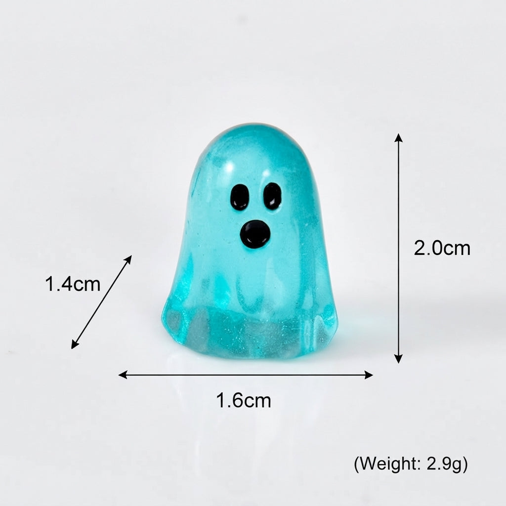 GlowBoo Mini Ghost Figurines – Colorful Glow-in-the-Dark Halloween Decor