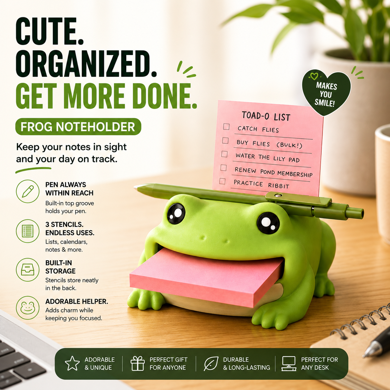 🐸Sticky Note Holder & Planner Stencil Set
