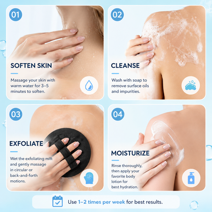 🛁Reveal Your Softest Skin Yet | 🧼Buff away dead skin, smooth rough patches