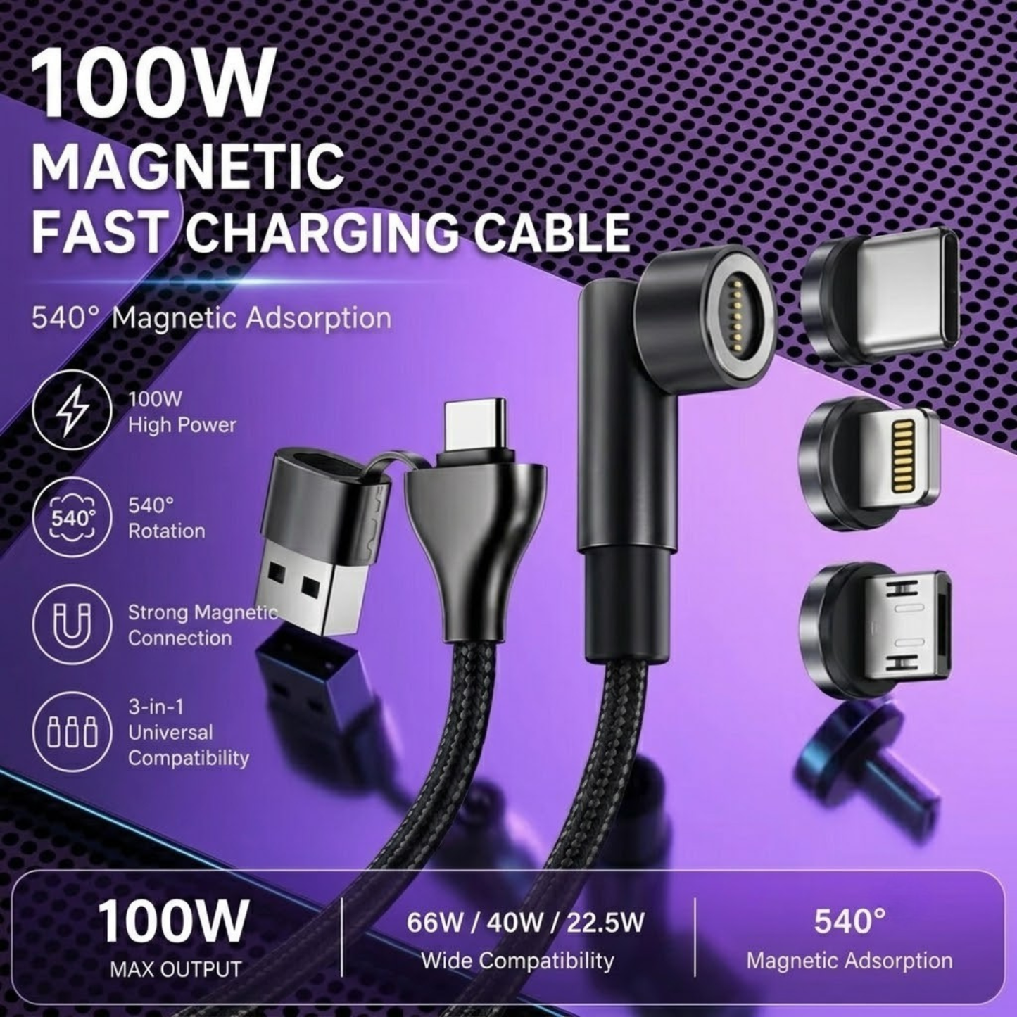 🔥STATIK 360 Pro Cable: 5-in-1 Universa(🚀10x Faster Than Traditional Cables)
