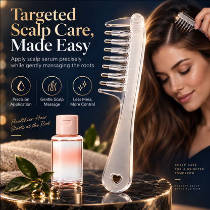 🌿 Root-Care Scalp Massage & Massage Comb