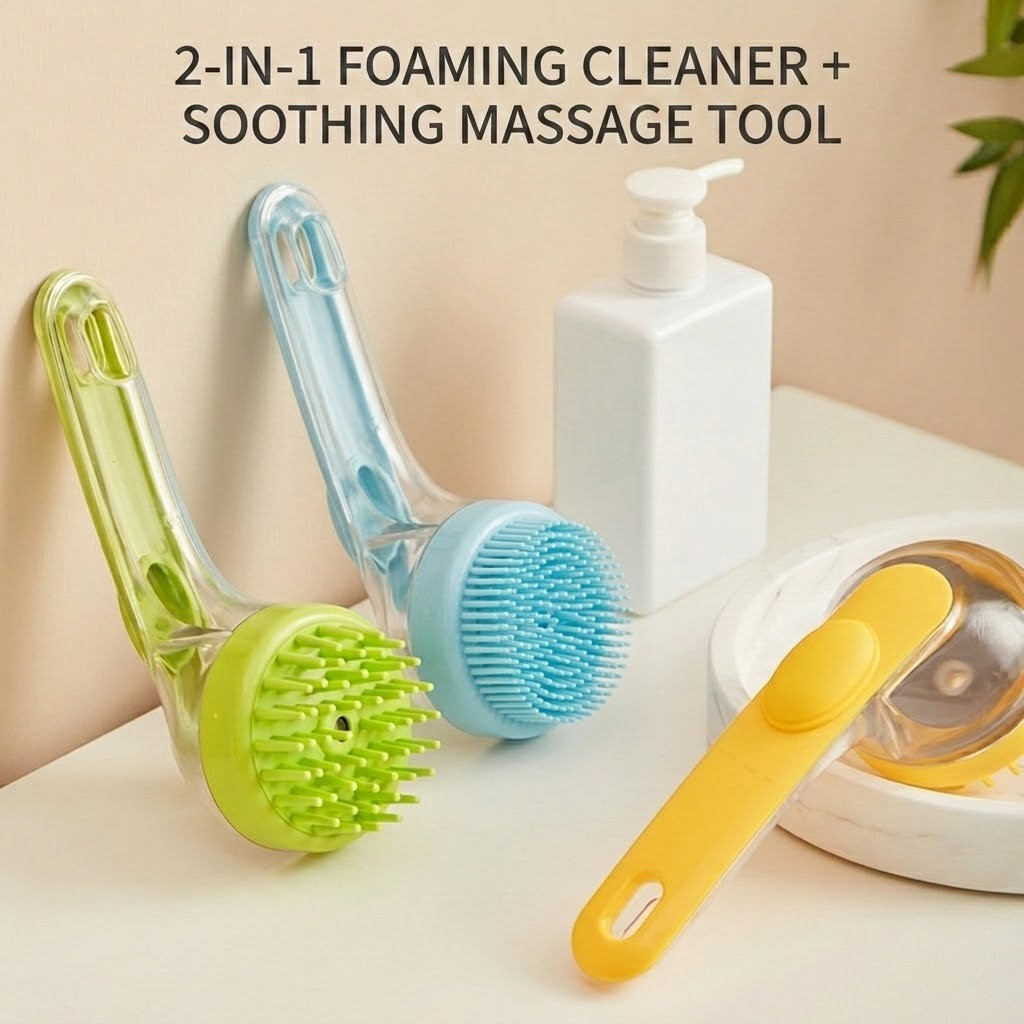 Pet Scrubber🧼 Buy 1 Get 1 FREE 🎁– Deep Clean Foaming Bath Brush🫧