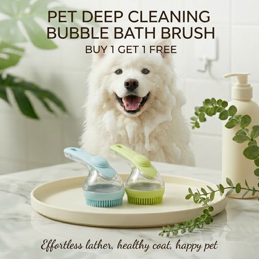 Pet Scrubber🧼 Buy 1 Get 1 FREE 🎁– Deep Clean Foaming Bath Brush🫧