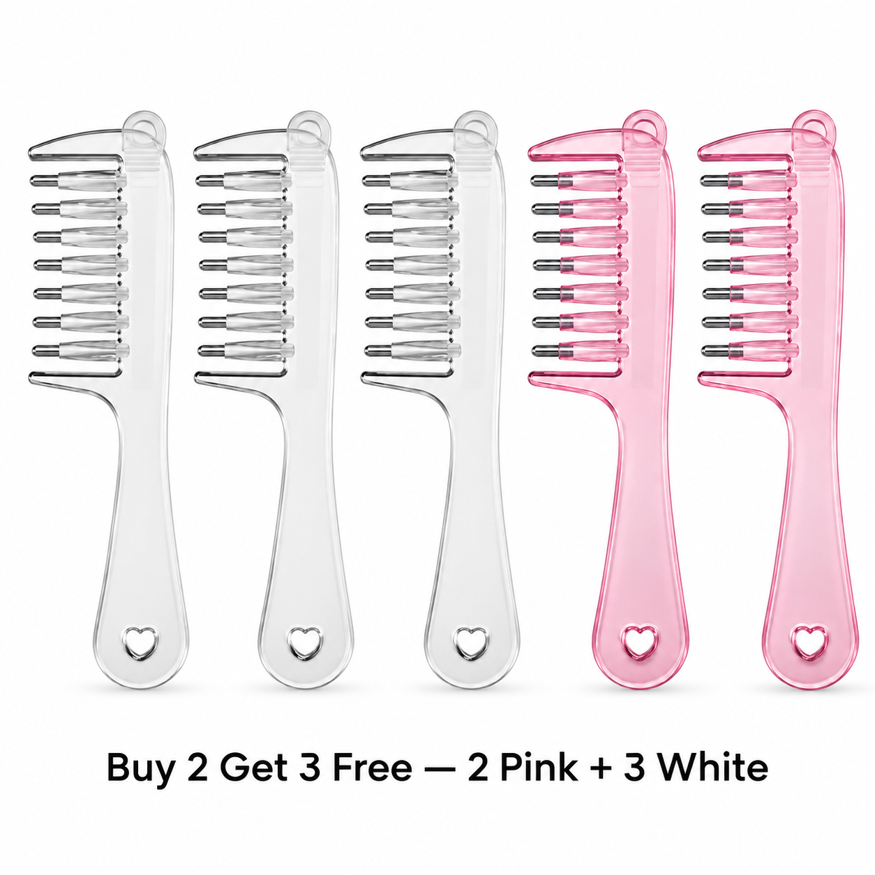 🔥 Buy 2 Get 3 Free — 2 Pink + 3 White