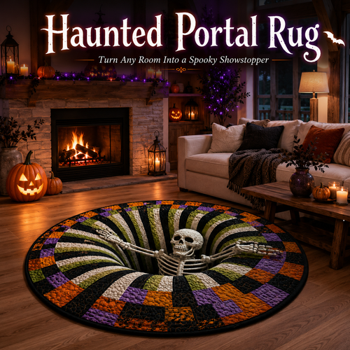 👻The Ultimate 'Trick'-3D Illusion Halloween Rug : Don't Fall In!
