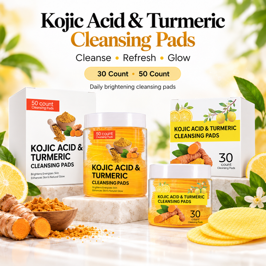 ✨ Kojic Acid & Turmeric Cleansing Pads – Cleanse, Refresh & Glow