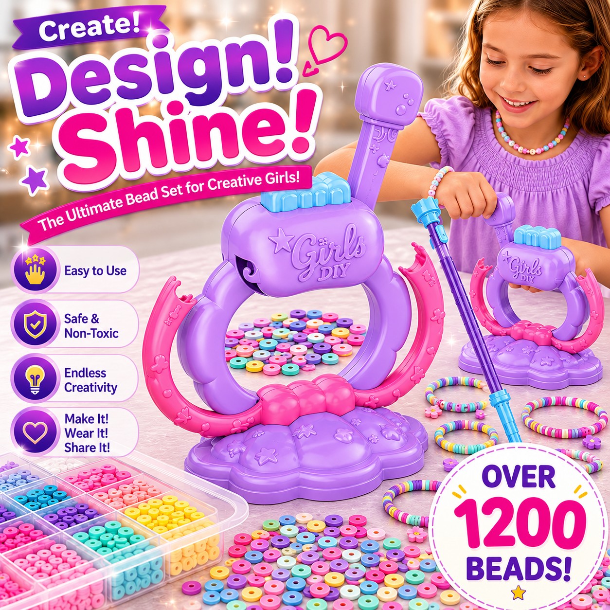 💖 Bead Magic! Create Your Own Colorful Bracelets