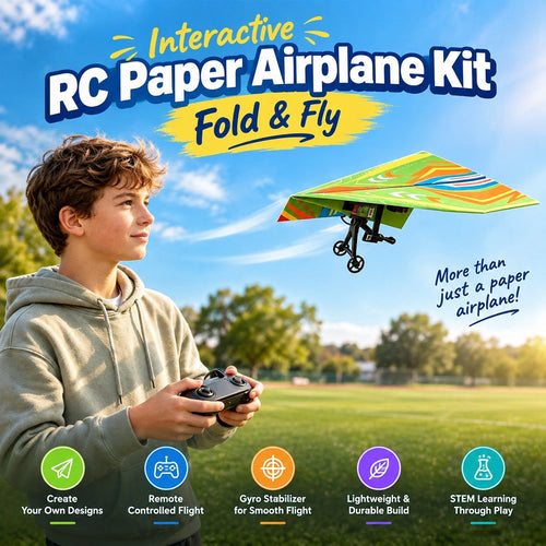 Interactive RC Paper Airplane Kit – Fold & Fly