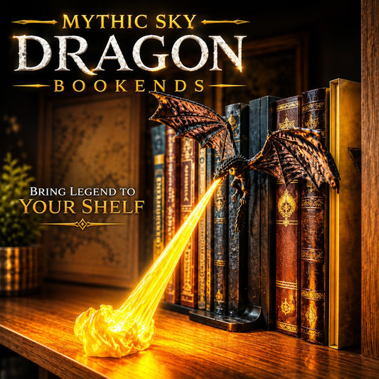 Mythic Dragon Bookends 🐉