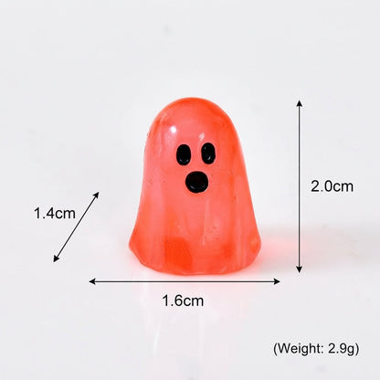 GlowBoo Mini Ghost Figurines – Colorful Glow-in-the-Dark Halloween Decor