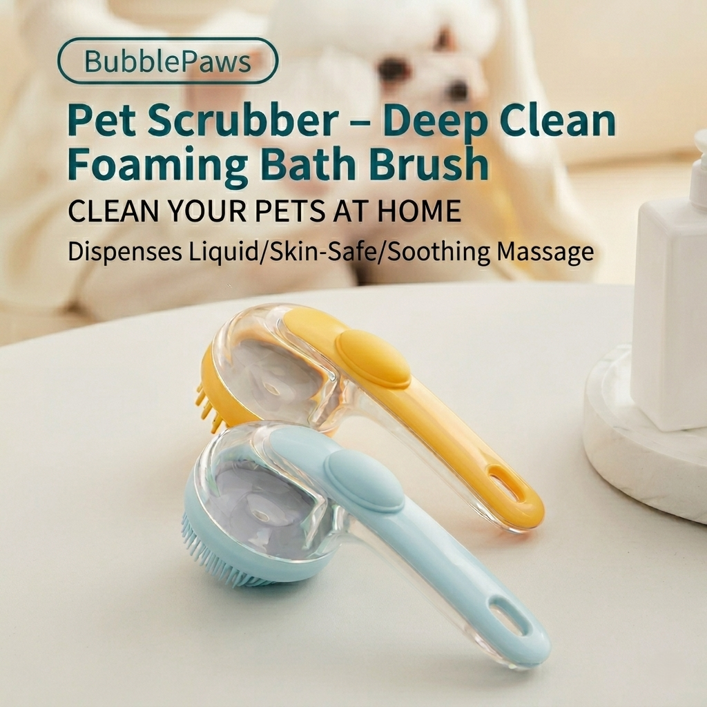 Pet Scrubber🧼 Buy 1 Get 1 FREE 🎁– Deep Clean Foaming Bath Brush🫧