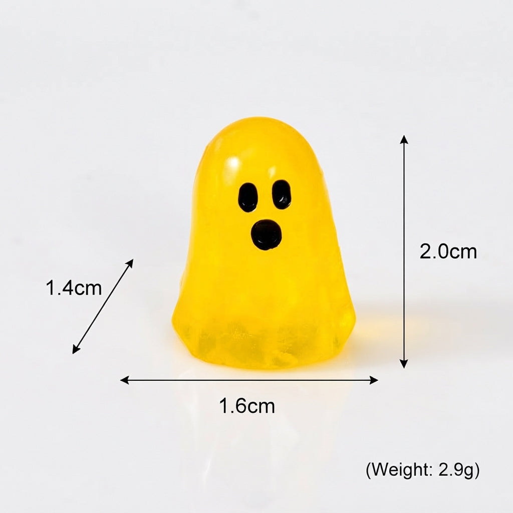 GlowBoo Mini Ghost Figurines – Colorful Glow-in-the-Dark Halloween Decor