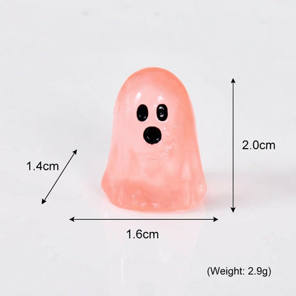 GlowBoo Mini Ghost Figurines – Colorful Glow-in-the-Dark Halloween Decor