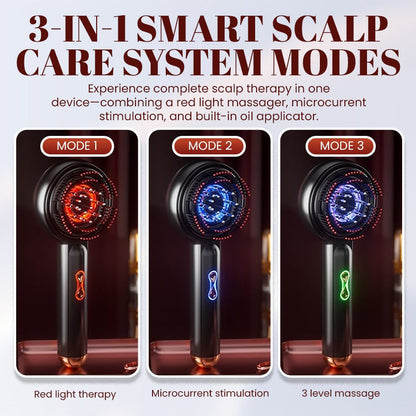 HydraScalp 3-in-1 Electric Hair Oil Applicator & Massaging Scalp Brush