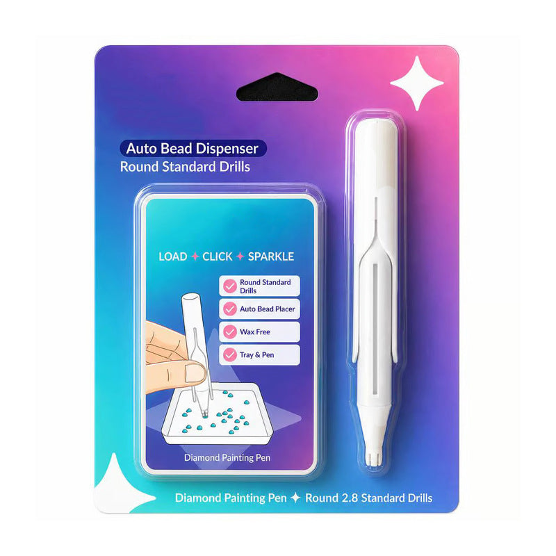 ✨Double the Speed! Automatic Diamond Painting Pen for Faster, Effortless Crafting.