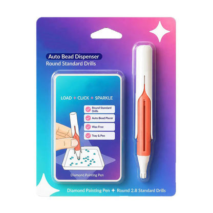 ✨Double the Speed! Automatic Diamond Painting Pen for Faster, Effortless Crafting.