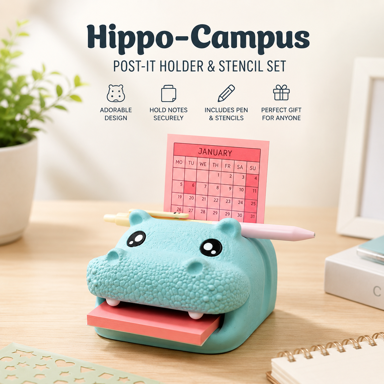 🐸Sticky Note Holder & Planner Stencil Set