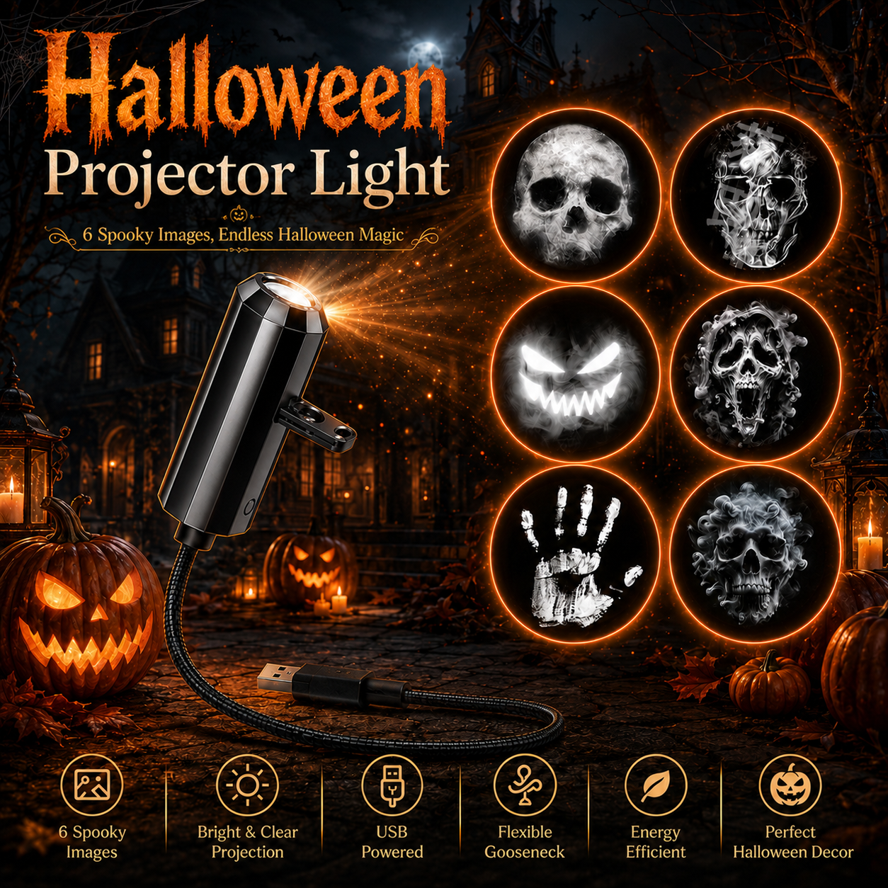 Buy 1 Get 1 Free 🔥 Festival-Themed Projection Lights