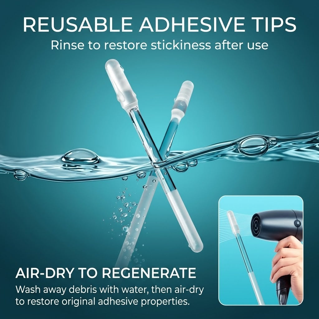 🥇 Twist. Lift. Clean. 360° Sticky Ear Cleaner.