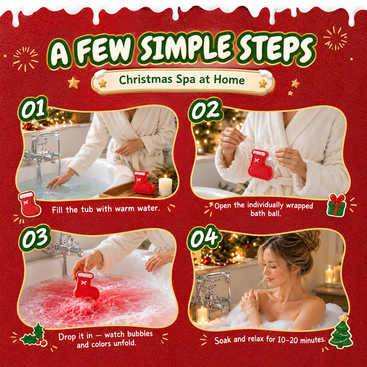🎄Turn Bath Time Into a Christmas Escape