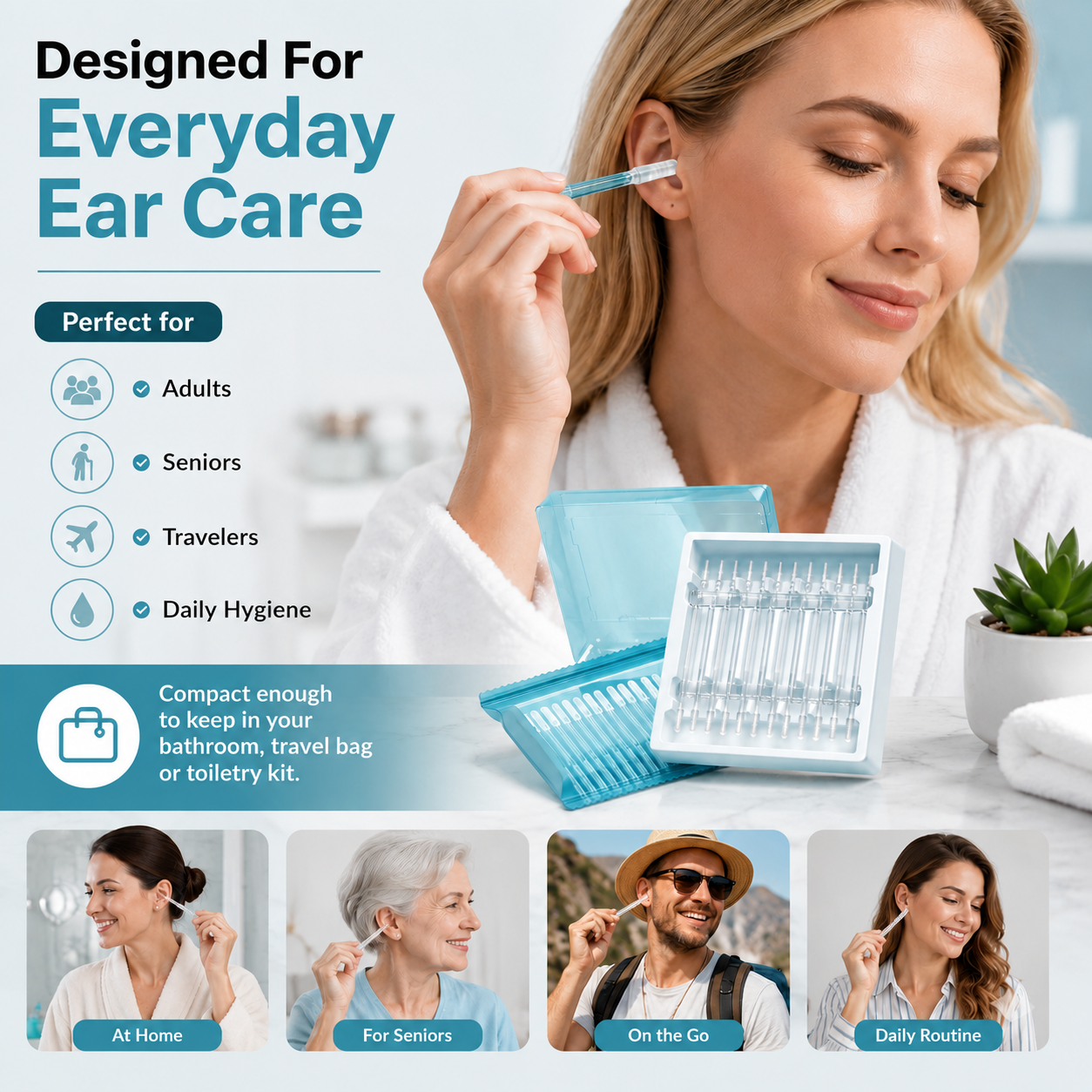 🥇 Twist. Lift. Clean. 360° Sticky Ear Cleaner.