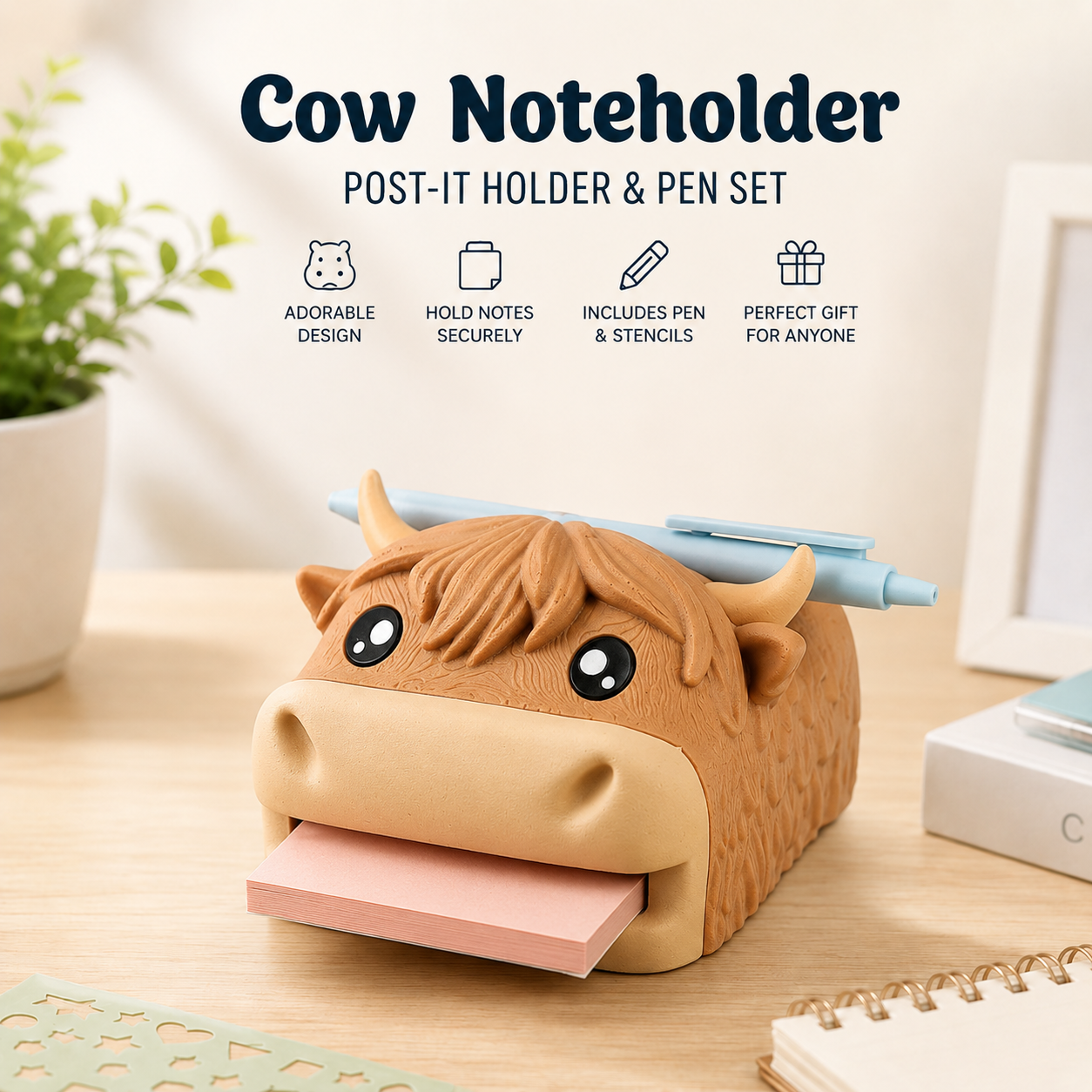 🐸Sticky Note Holder & Planner Stencil Set