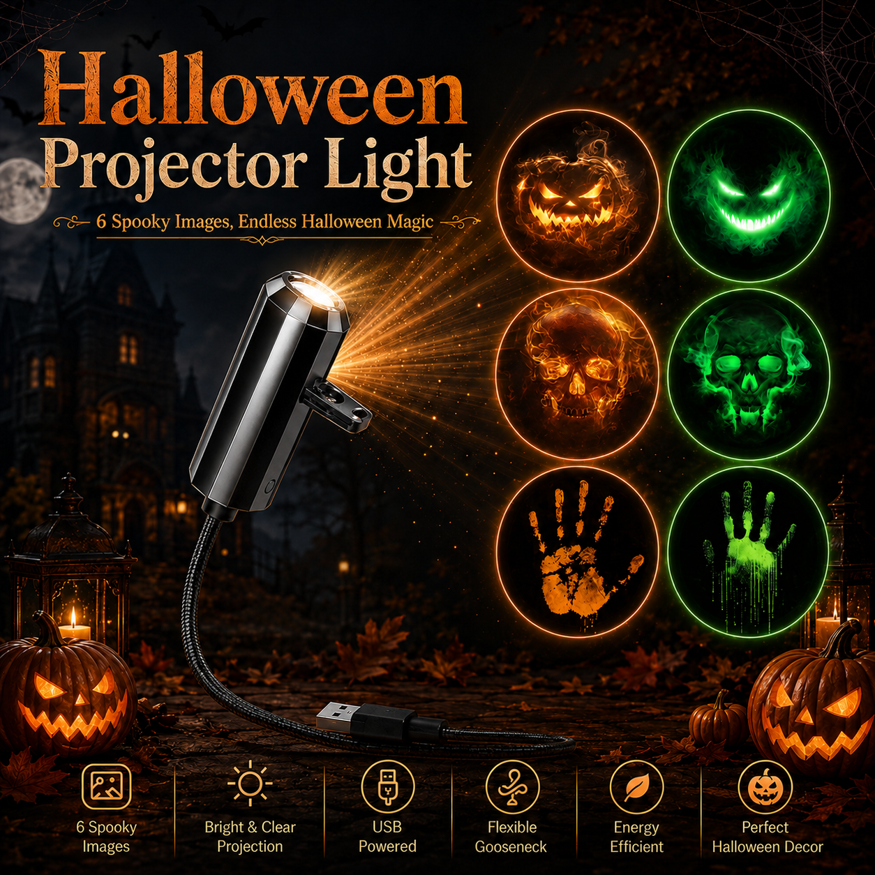 Buy 1 Get 1 Free 🔥 Festival-Themed Projection Lights