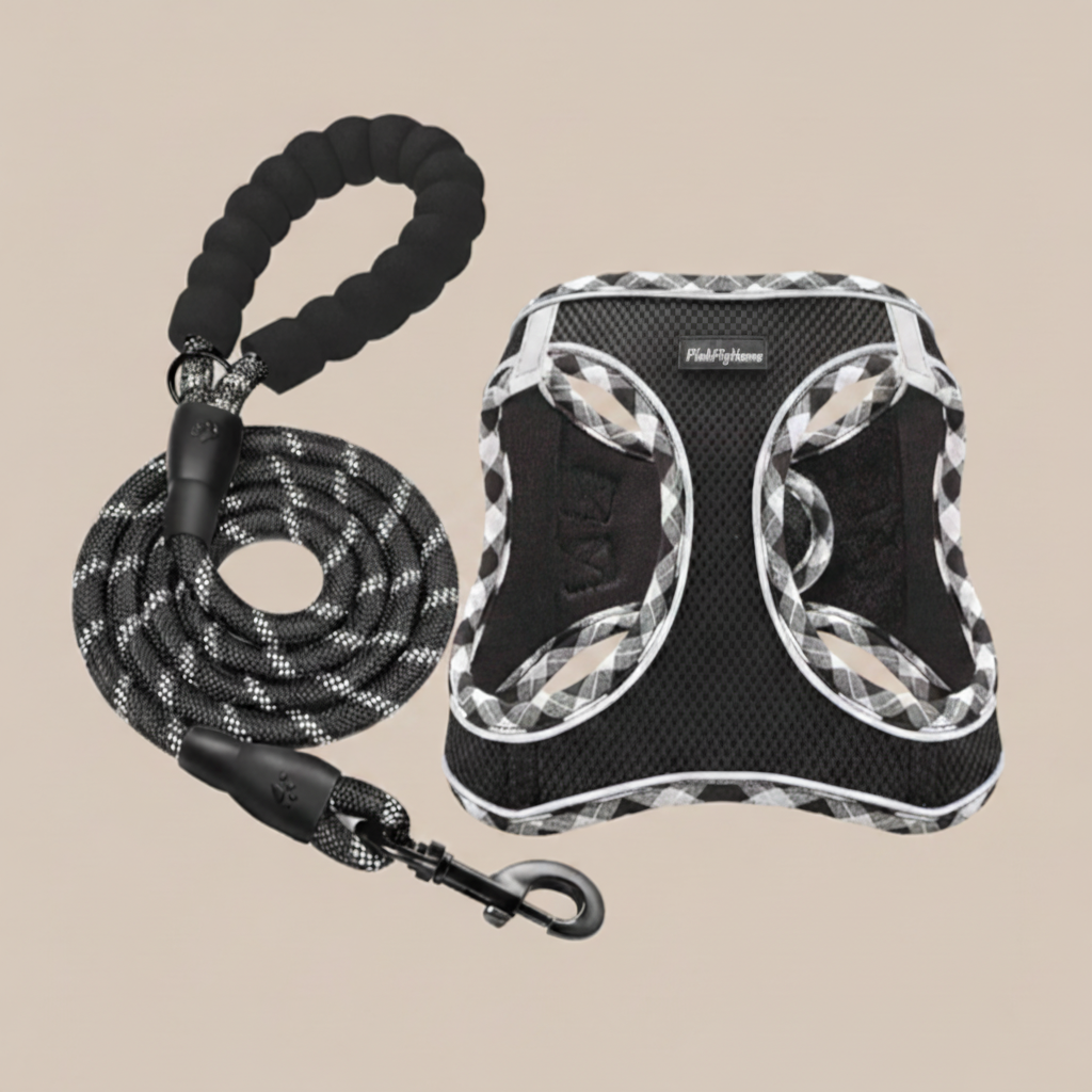 PPH Breathable Mesh Dog Harness & Leash Set